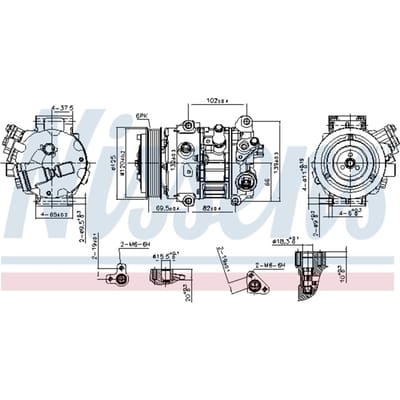 Compressor airconditioning NISSENS 890803