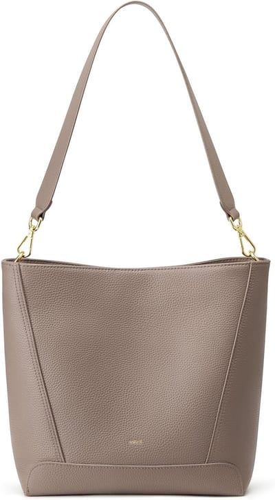 Dames Echt Leer Crossbody Hobo Schoudertas - Medium Bucket Handtas voor dagelijks gebruik