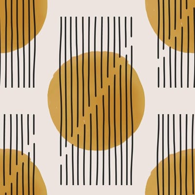 Dailygoods - ReWallpaper 44,5 cm x 7 m zelfklevend behang geometrisch wit badkamer rol sticker decoratieve sticker patroon cirkel oranje boho geometrische folie sticker meubels keuken