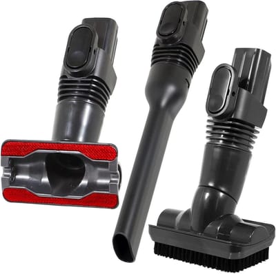 Stofzuiger Accessoireset - Opzetstukken Stofzuiger - Stofzuigen Huis - 3-delige Set - 29 x 19 x 11 cm - Grijs