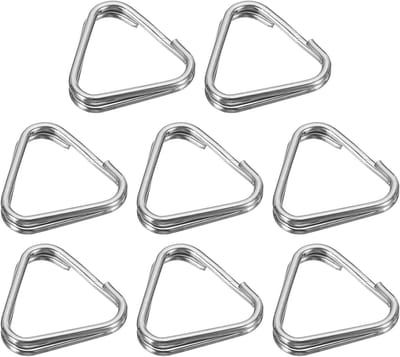 Camera Riemen Adapter - Split Ring Haak - Veilige Camera Bevestiging - Universele Compatibiliteit - 4 Stuks - Zilver Zwart