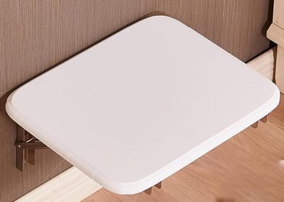 Douchestoel Opvouwbaar - Wandkruk Badkamer - Veilig Zitten - Ruimtebesparend Ontwerp - 350 lbs Capaciteit - Houtvezel