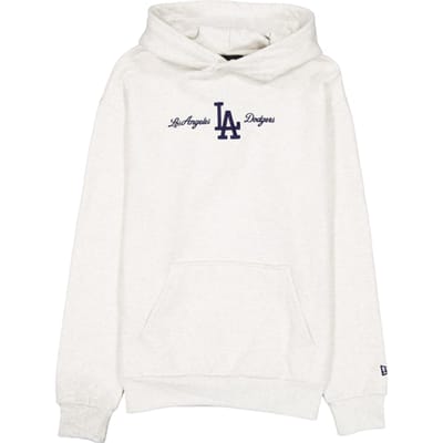 New Era MLB Script Los Angeles Dodgers Oversized Hoody Grijs