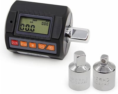 Digitale Momentsleutel - Koppel Adapter - Precisie Afstelling - Gemakkelijk Af te Lezen LCD - 1/4 3/8 1/2 Inch - Grijs
