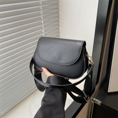 Zadeltas Dames Nieuwe Enkele Schouderriem Enkele Schouder Armholte Tas Retro Stijl Eenvoudig Ontwerp Crossbody Tas Handtas white