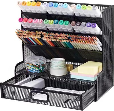 bureau-organizer Multifunctionele desktop briefpapier pennenhouder voor thuiskantoor schoolbenodigdheden opbergrek