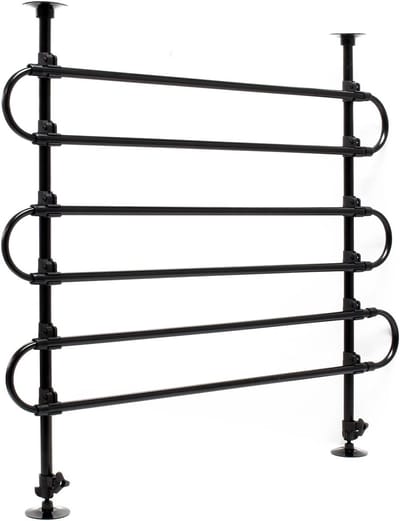 Famanu – Auto hondenrek - 60-117cm hoog - 82-140cm breed - traploos verstelbaar - scheidingsrek voor kofferbak