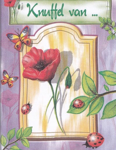 Bloemenkaartjes - 25 Stuks - Mini Kaartjes - 5 x 6,5 cm - Bloemist - Kadootjes - Knuffel van ... - JK-263