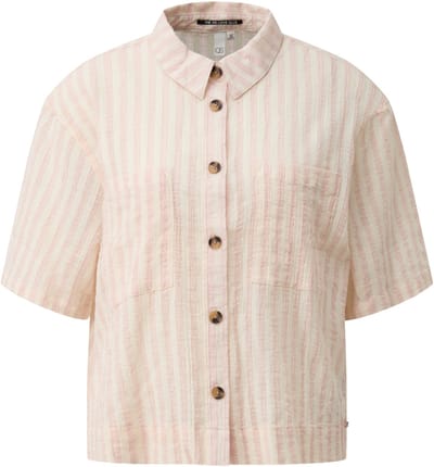 Gestreepte Dames Blouse met Knopen QS Loose Fit