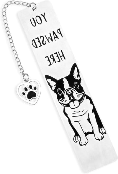 Grappige honden boekenlegger voor vrouwen, metalen boekenmarker als leuk cadeau voor hondenbezitters en boekenliefhebbers