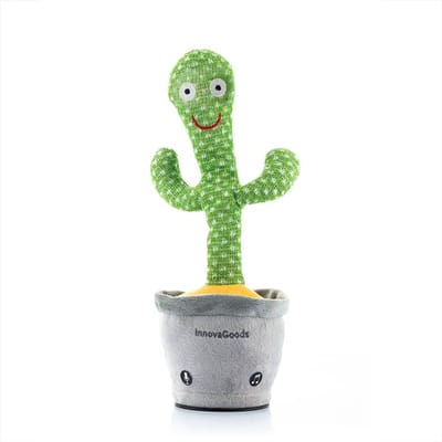 Oplaadbare Dansende en Pratende Cactus met Muziek en Meerkleurige Led's Cacxi InnovaGoods