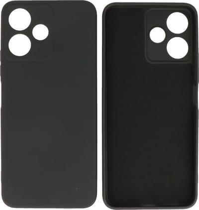 Fashion Backcover Telefoonhoesje - Color Hoesje - Geschikt voor de Xiaomi Redmi 12 - 12 5G - Zwart