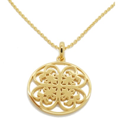 Orphelia Dames 925 Sterling Zilveren Ketting met Hanger - Goud ZH-6036/2
