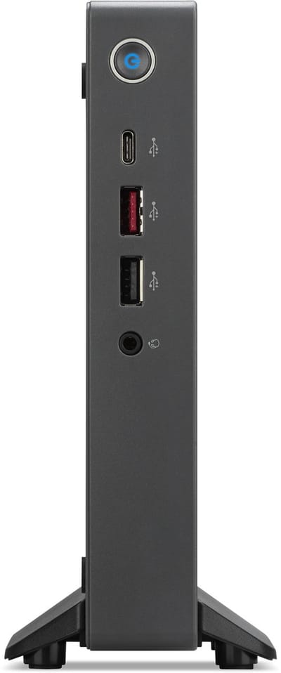 Acer Veriton 2000 Mini N2595GT Intel Core 3 100U 8 GB DDR5-SDRAM 256 GB SSD Gratis DOS Mini PC Zwart