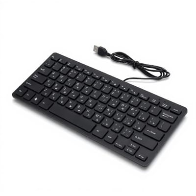Golden crown - Bedraad Computertoetsenbord - Ultradun USB-toetsenbord - Eenvoudige bediening - Mini-toetsenbord - Gamingtoetsenbord - Geschikt voor de