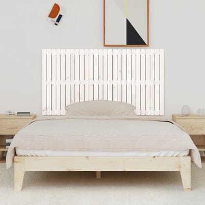 vidaXL - Wandhoofdbord - 166x3x90 - cm - massief - grenenhout - wit