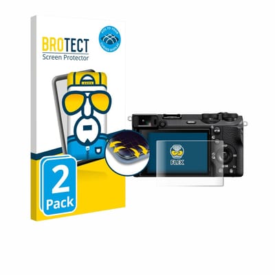 BROTECT - Screenprotector voor Sony Alpha 6700 - Folie Beschermfolie transparant volledig dekking - 2 Stuks