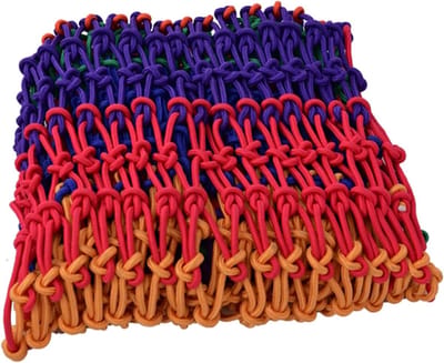 Draadgaas Veiligheidsnet - Tuinhek Klimnet - Kinderen Beveiligen - Scheurvast Nylon Touw - 5 cm Maaswijdte - Multikleur