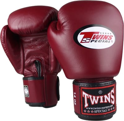 Twins BGVL 3 - Bokshandschoenen Wine Red - 14oz