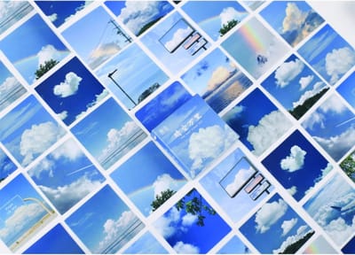 Waves & Clouds Photography Stickers 46 stickers – Bullet Journal, Planner & Scrapbook Stickers – Sinterklaas & Kerstcadeau – Schoencadeau – Cadeaus onder 5 euro