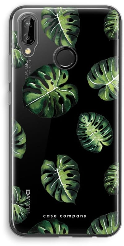Case Company® - Hoesje geschikt voor Huawei P20 Lite hoesje - Tropische bladeren - Soft Cover Telefoonhoesje - Bescherming aan alle Kanten en Schermrand