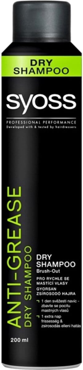 Syoss - Dry shampoo for greasy hair quickly Anti Grease (Dry Shampoo) 200 ml - 200ml