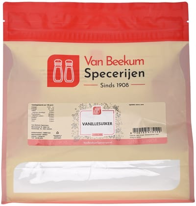Van Beekum Specerijen - Vanillesuiker - 1 KG (hersluitbare stazak)