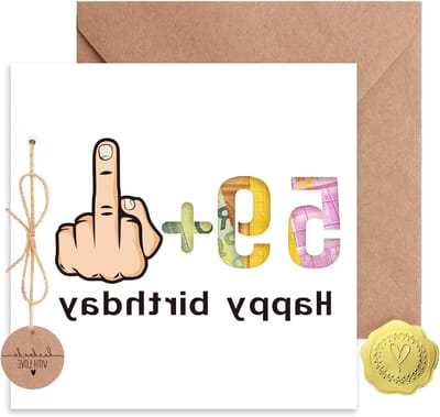 Verjaardagskaart voor 60e Verjaardag met Envelop, Geldcadeau en Grappige Tekst | Perfect voor Mannen en Vrouwen, Origineel Cadeau voor Jubileum en Feestelijke Gelegenheden