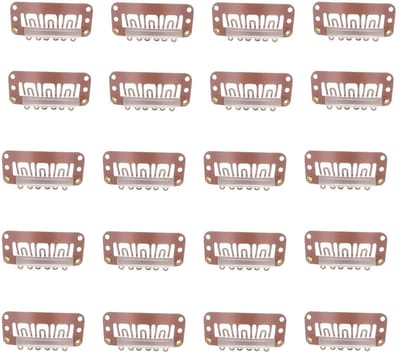 Allecto - Haarklipset - 20-delige metalen snap clips - accessoires voor hairextensions - styling en haarstyling - perfect voor haardecoratie - gesc...