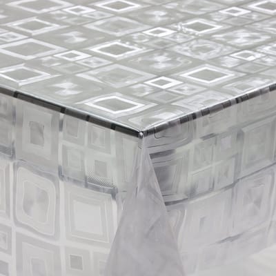 Dailygoods- Tafelkleed Transparant - Tafelzeil - Rechthoekig 140 x 240 cm - PVC - Afwasbaar - Bescherming tegen krassen en vlekken
