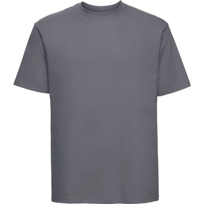 Russell Heren Organisch T-Shirt met korte mouwen (Konvooi Grijs)