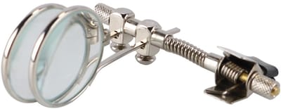 LIVIA HOME- Vergrootglas 5x/10x - Clip-on met rubberen bescherming - Dubbel vergrotingssysteem - Voor horlogemakers/juweliers - Nauwkeurige resultaten - Loep