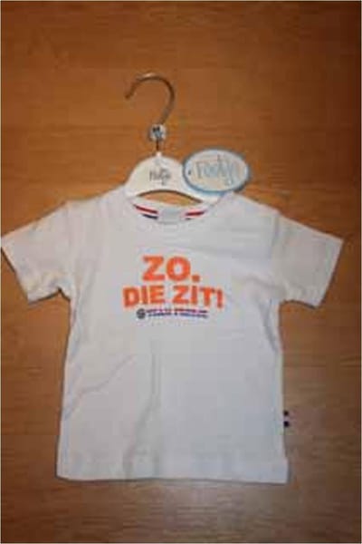 Feetje baby t-shirt voetbal Zo die zit! maat 62