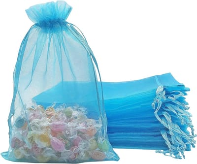 Fruitbeschermingszakjes met trekkoord (set van 50) – Fruit- en groentezakjes – Effen organzazakjes – Beschermende gaaszakjes voor de tuin – Zakjes met trekkoord – Fruitzakjes – Snoepzakjes – 15 x 20 cm