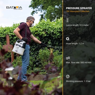 Batavia 18V Accu Drukspuit 7.5 L Incl. 2.0Ah Accu & Lader