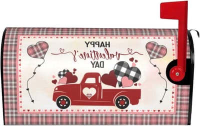 Brievenbushoezen - Brievenbusdecoratie - Huis Verfraaien - Dubbelzijdig Bedrukt - 53 x 46 cm - Roze Buffel