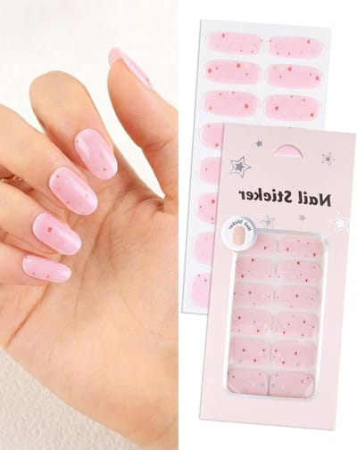 Zelfklevende Gel Nagelstrips voor DIY Manicure - 20 Stuks, Herfst en Winter Stijl, Kerst Nail Art Stickers, Perfect voor Thuis of Salon Gebruik