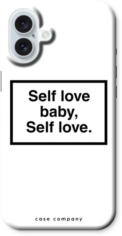 Case Company® - Hoesje geschikt voor iPhone 16 Plus hoesje - Self love - Tough Case - Maximale Bescherming alle Kanten en Schermrand