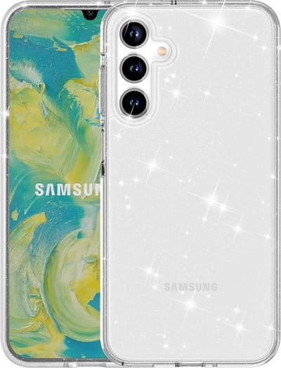 Coverup Hoesje - Geschikt voor Samsung Galaxy A16 Hoesje - Coverup Glitter TPU Back Cover - Transparant