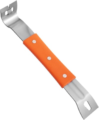 Hefboomstang houtbewerking - Nageltrekker klauw - Demontage projecten - Ergonomische antislip grip - 28 cm - Oranje