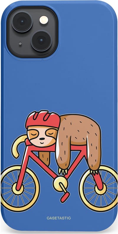 Casetastic hoesje geschikt voor Apple iPhone 14 Plus - MagSafe - Dubbellaagse bescherming - Lui op reis - Fashion Case - Lavendel