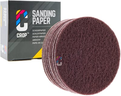 CROP ScuffX Vlies Schuurschijven 150mm - Fijn - Rood - 10 stuks