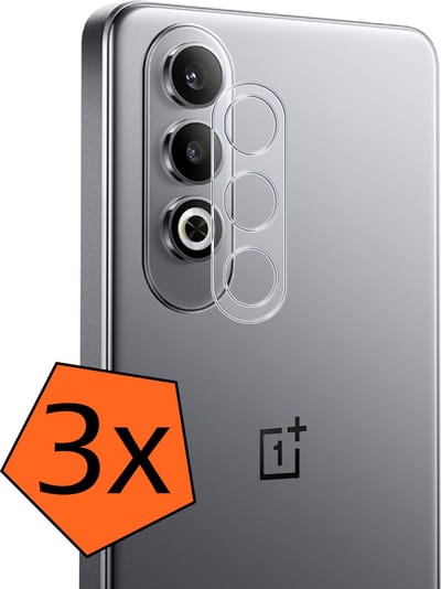 Camera Lens Protector - 3 Stuks - Geschikt voor OnePlus Nord CE4 - Camera Screenprotector - Gehard Glas - Beschermglas - Tempered Glass - Screen Protector