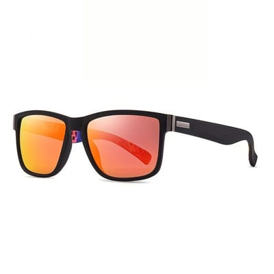 Bovista Polarizerende Zonnebril - Zonnenbrillen - Zonnenbril - Sun Glasses - Sunglasses - Techno Bril - Rave & Festival - Premium Quality - Rode Lens