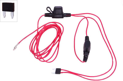 Geschakelde +12V van de zekeringbox voor ISO conn.