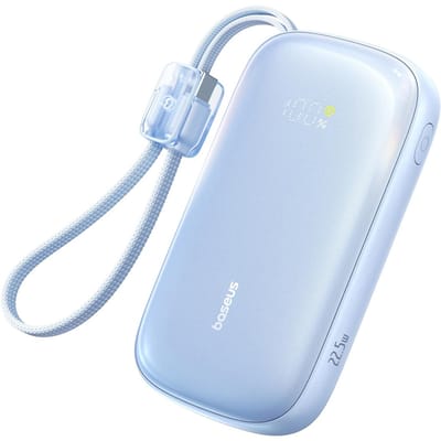 Externe Batterij Baseus EnerFill FC21 Qpow 3 Ultra, 20000mAh, 22.5W, QC + PD, 1 x USB-A - 1 x USB-C, Blauw E0027M03
