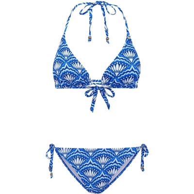 Shiwi Liz Bikini Set Bohemian Peacock Sports Blue Sports Blue Maat: 44 | Bikini's Outlet | Dames | Blauw