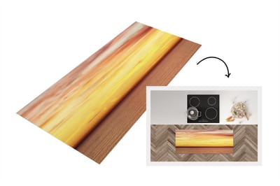 Keukenloper - Loper keuken - Zee - Kleuren - Lucht - 120x50 cm - Keukenloper vinyl
