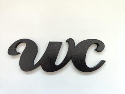 WC-bord, 3D-deurbord, badkamerbord voor thuis, airbnb, boot of hotel