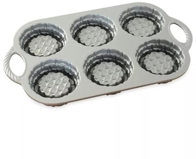 Bakvorm Medaillon - Taartvorm Dessert - Desserts Maken - Antiaanbaklaag - 6 Holtes - Bruin
